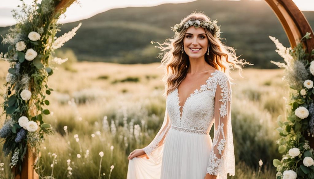 budget-friendly boho wedding dresses